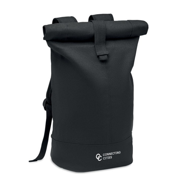 ZURICH ROLL - Rolltop gewassen canvas rugzak