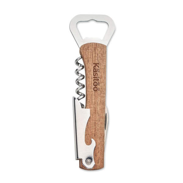 WOOL - 3 in 1 acacia flesopener